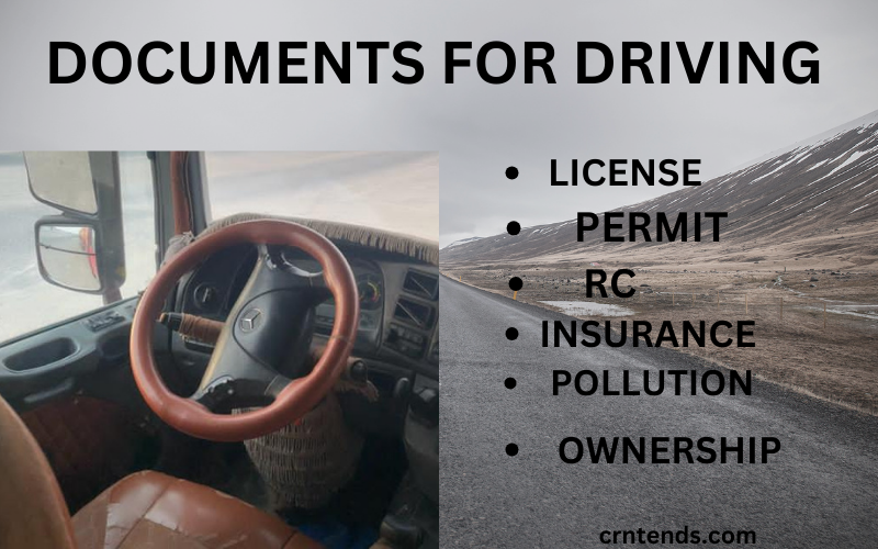 DOCUMENTS FOR DRIVING